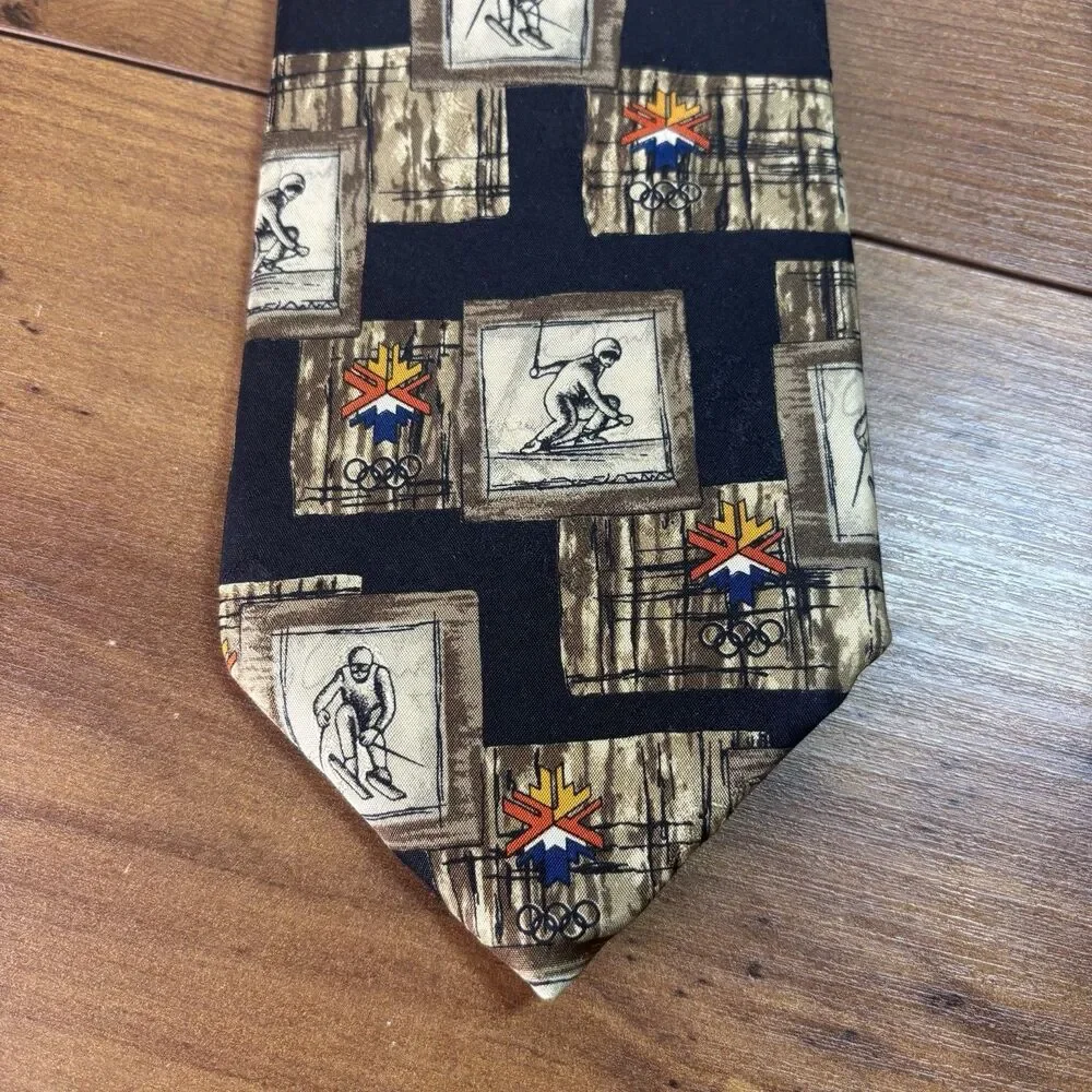 NWT VTG Y2K Robert Talbott RARE 2002 Salt Lake City Winter Olympics Silk Tie